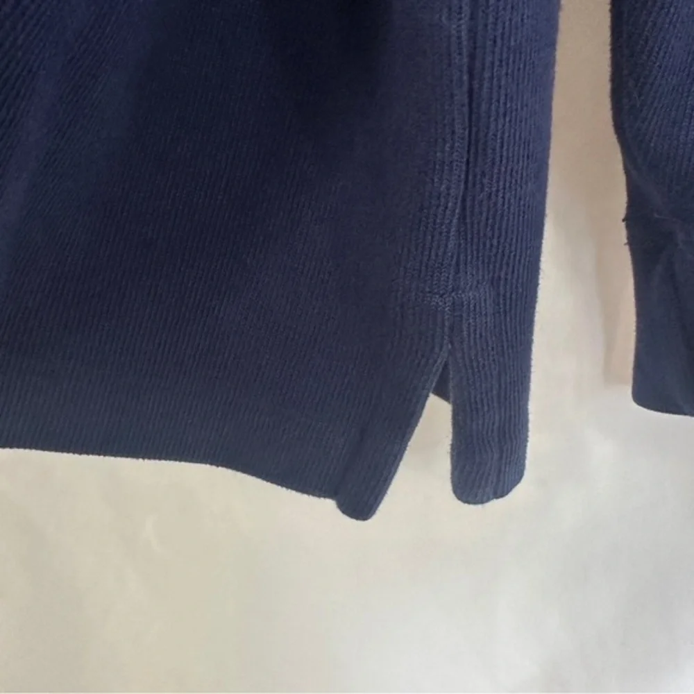 Polo Ralph Lauren Sweater‎ Mens XL Quarter Zip Pullover Blue Cotton Pony